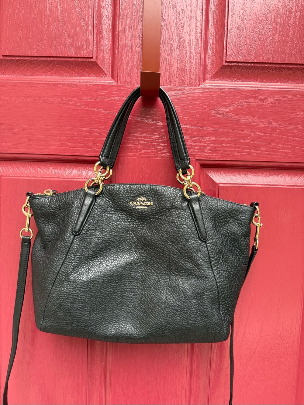 Coach Kelsey Satchel- Black